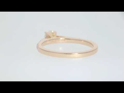 18ct Rose Gold 16 diamond cut down 2d 0001