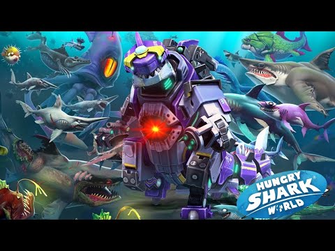 New MECHA Godzilla Shark || Sharkjira || hungry shark world [FHD 1080p]
