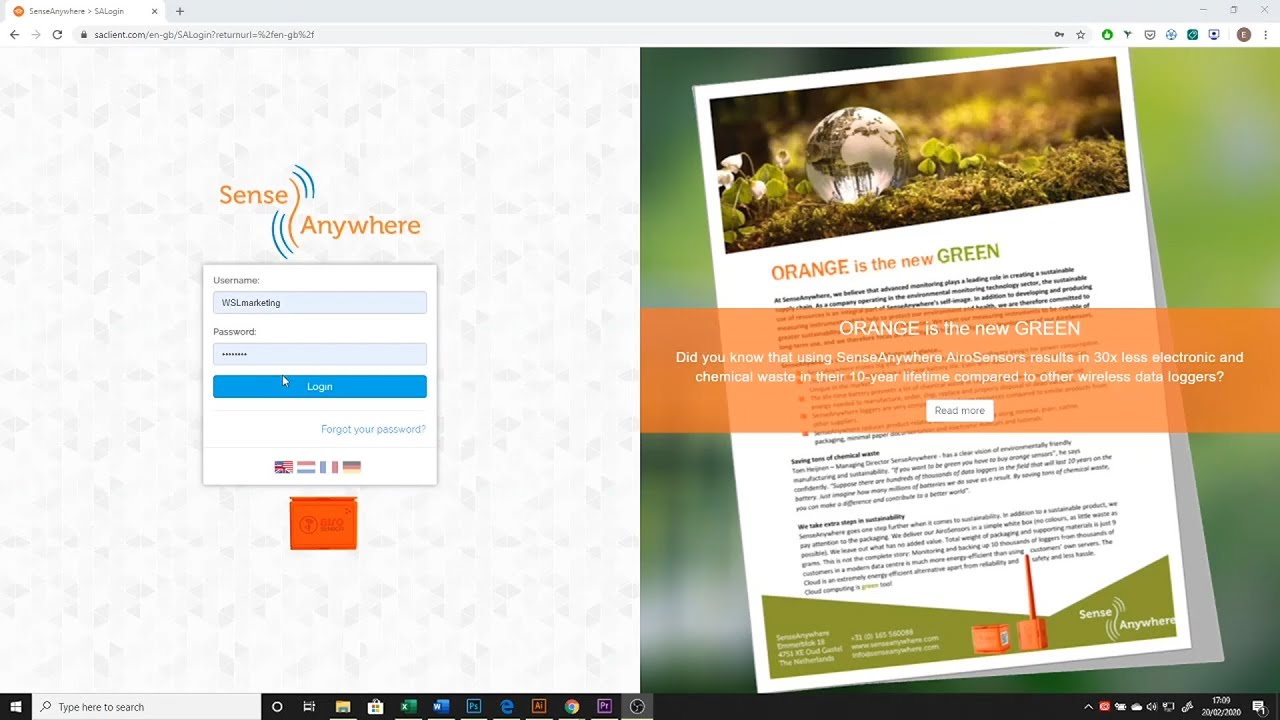 SenseAnywhere AiroSensor Software Runthrough