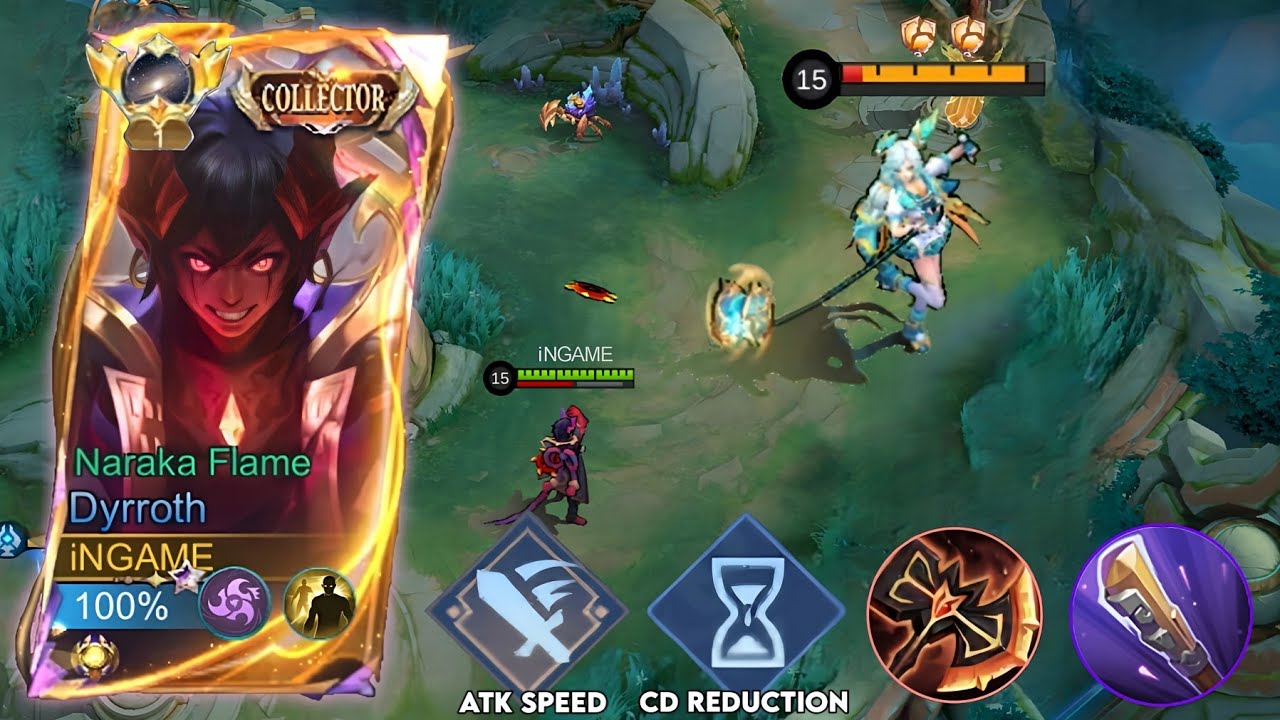 NEW META DYRROTH BUILD AND EMBLEM GUIDE FOR INSANE ATTACK SPEED DAMAGE LIFESTEAL AND SKILL REDUCTION