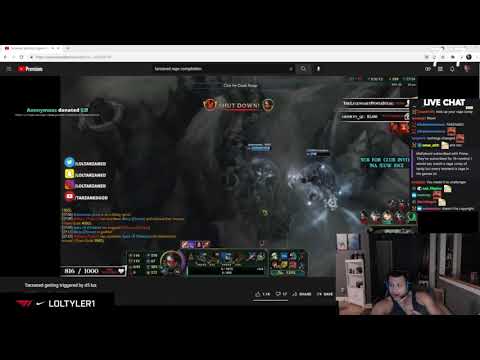 Tyler1 reacts to Tarzaned getting triggered