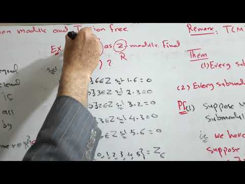 Torsion and rorsion free module.د.كريم صبر