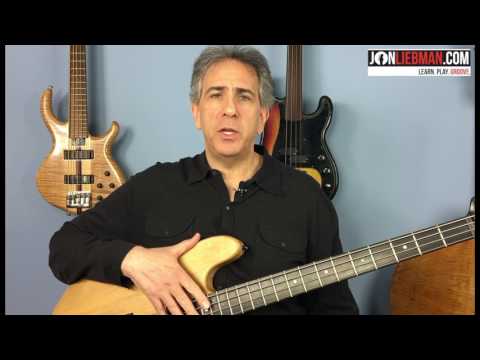 Bass lesson from Jon Liebman: The "I" to "IV" chord progression