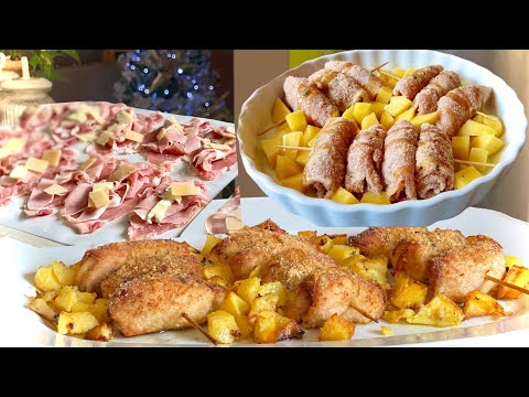 BAKED BREADED LOIN ROLLS with POTATOES 🍖🥔 holiday dish