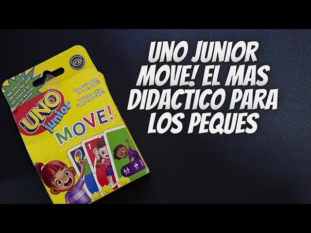 Vídeo relacionado con Mattel Games UNO Junior Move! Juego de Cartas con Tres Niveles para Jugar, Juego de Mesa +3 años (Mattel HNN03)