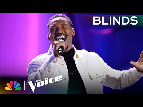 Jerrell Melton Honors His Mom's Memory on Michael Bolton's "Go the Distance" | Voice Blind Auditions