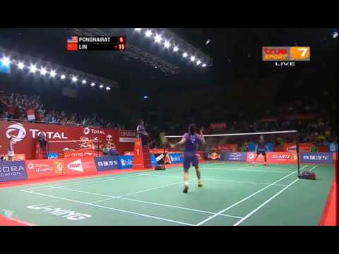 2015 TOTAL BWF World Championships R64 MS Sattawat PONGNAIRAT vs LIN Dan True Sport 7