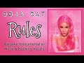 Doja Cat - Rules - Karaoke Instrumental w/ Hook & Backing Vocals!