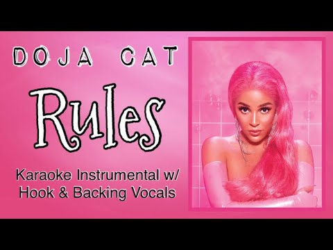 Doja Cat - Rules - Karaoke Instrumental w/ Hook & Backing Vocals!