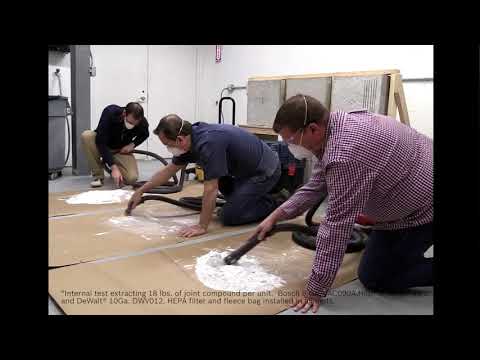 Bosch VAC090AH 9 Gallon HEPA Dust Extractor Head to Head Test
