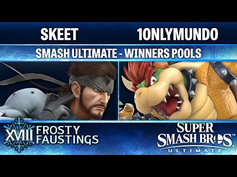 Frosty Faustings XVIII WINNERS POOLS - Skeet (Snake) vs 1OnlyMundo (Bowser) - Smash Ultimate