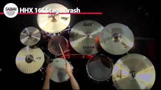 Video thumbnail for SABIAN 16" HHX Stage Crash by SABIAN Cymbals