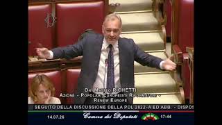 RICHETTI: “ELEGGERE IL PARLAMENTO NON È LA FINALE DEI MONDIALI, LA FUNZIONE È RAPPRESENTARE"