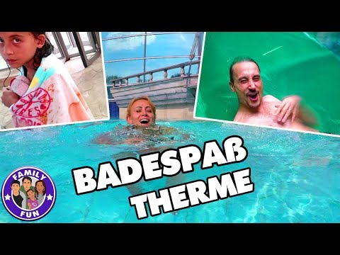 SWIMMING POOL FUN and WATER SLIDES at Titania Therme - Family Fun