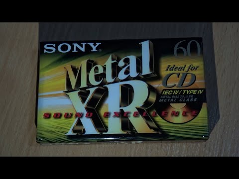 Sony Metal XR Cassette Tape unboxing