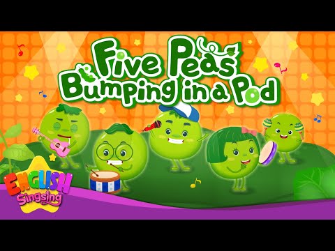 Five Peas Bumping in a Pod - Five Peas in a Pod -  Fairy Tale Songs For Kids by English Singsing