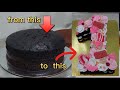 How This Round Cake Became Number 1 Design Number One Simple Design Cake With Boiled Icing