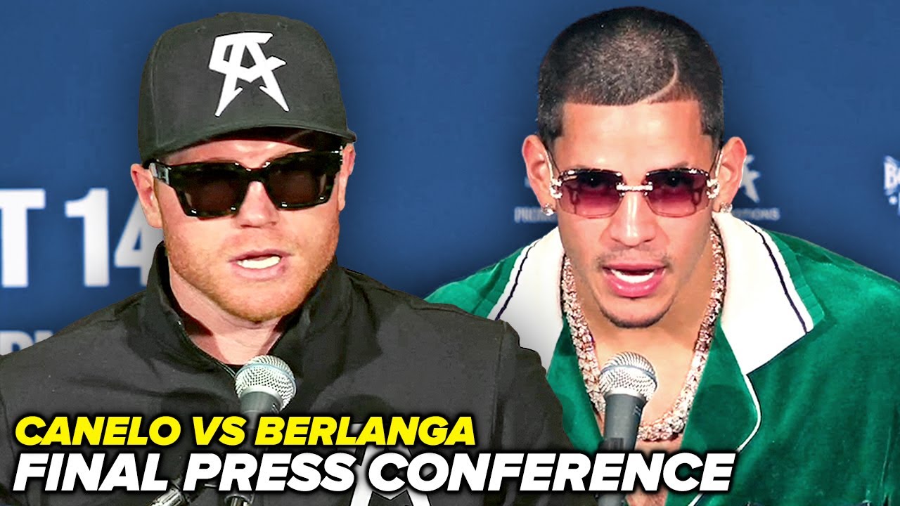 Canelo vs Edgar Berlanga • Final Press Conference & Face Off Video