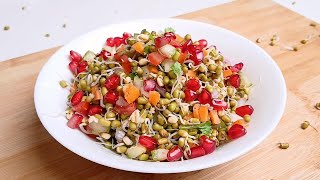 High Protein ! Low Calorie ! Sprouts salad - Healthy Weight Loss Recipe | Moong Bean Sprouts Salad