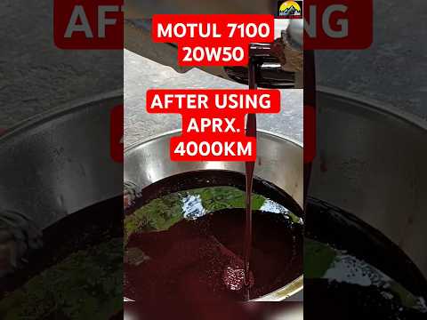 MOTUL 7100 20W50 APRX USING 4000 KM!! #reels #motul #engineoilchange ##shortsvideo #shorts #reel