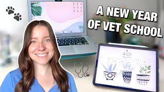 HOW I PREPARE FOR A NEW YEAR OF VET SCHOOL: come get organized with me + Macbook and iPad makeover🐾
