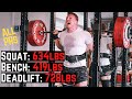 Lifetime PRs on Every Lift Without Peaking | 1782lb/806.5kg Total