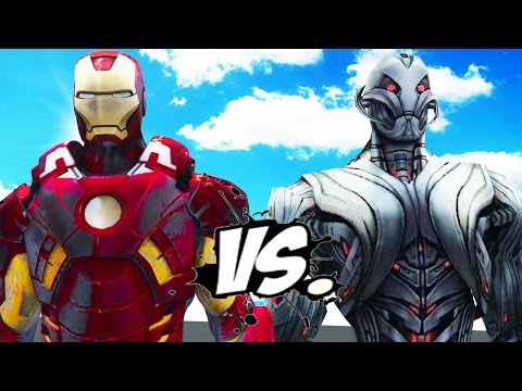 IRON MAN VS ULTRON - Iron Man Mark VII (Avengers) vs Ultron Video