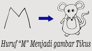 Download lagu CARA MENGGAMBAR TIKUS DARI HURUF M mp3