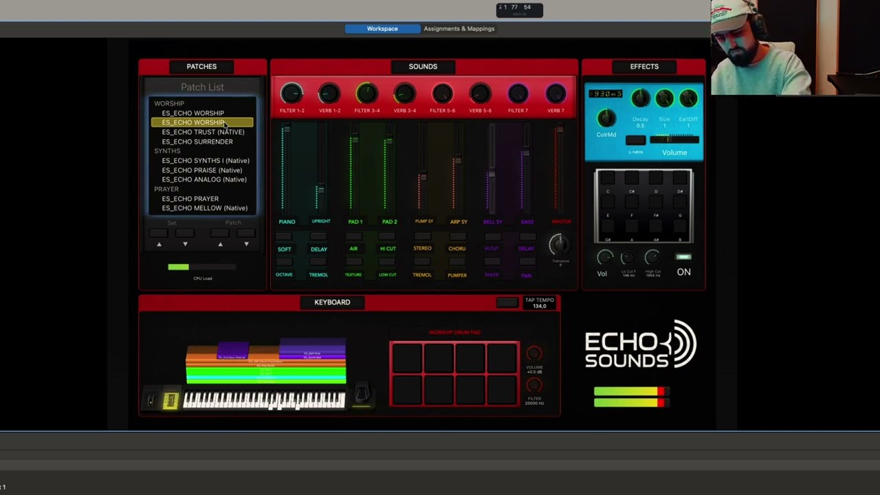 Echo Worship Keys — demo