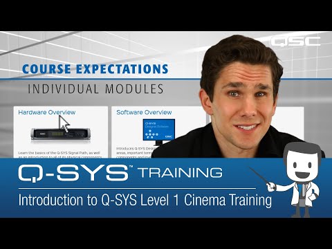 Q-SYS Level 1 Cinema Training: Introduction