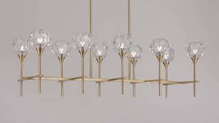 Watch A Video About the Francie Soft Gold 10 Light Island Chandelier