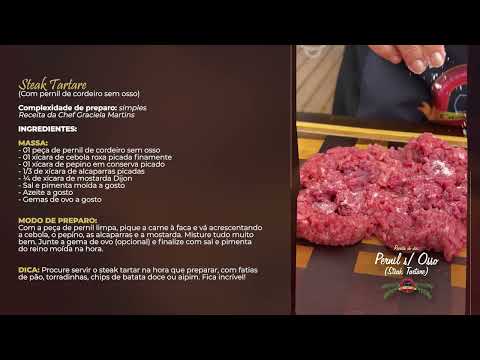 STEAK TARTARE  com pernil de cordeiro - receita.