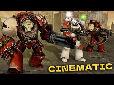 WARHAMMER 40K CINEMATIC BATTLE - Space Marines vs Tau Empire (4K)