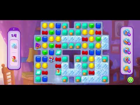 Homescapes level 8 after level 12950 - no booster gameplay