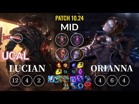 KT Ucal Lucian vs Orianna Mid - KR Patch 10.24
