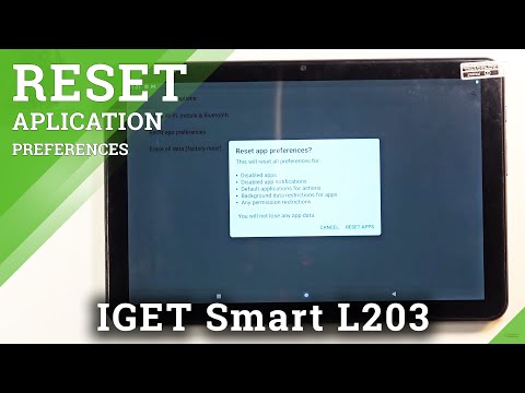 How to Restore Apps Preferences in IGET Smart L203 -  Manage App Preferences