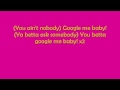 Google Me Baby Teyana Taylor Lyrics 