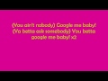 Google Me Baby Teyana Taylor Lyrics 
