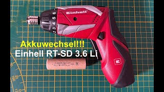 Akkuwechsel Einhell RT-SD 3.6Li Akkuschrauber