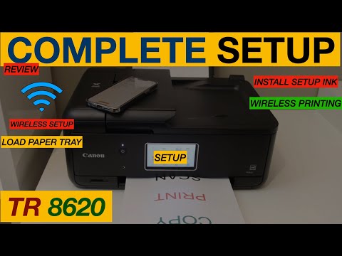Thumbnail for Canon Pixma TR8620 Setup, Unboxing, Install Ink, Load Paper Wireless setup, Wireless Printing Review