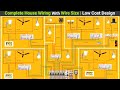 Complete Electrical House Wiring With Wire Size For All Room