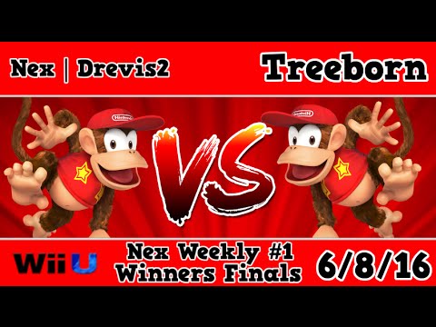 Nex weekly #1 - Nex | Drevis2 (Diddy) Vs. Treeborn (Diddy) - Winners Finals - Smash Wii U
