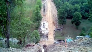 preview picture of video 'Pipeline Ditch Blasting'