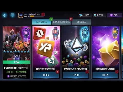 Transformers Forged to Fight: New Timeslide and a 5 Star Crystal Opening!