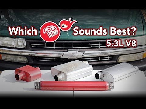 Comparing four Cherry Bomb® mufflers on my Chevy Silverado - Sound Test 5.3L V8