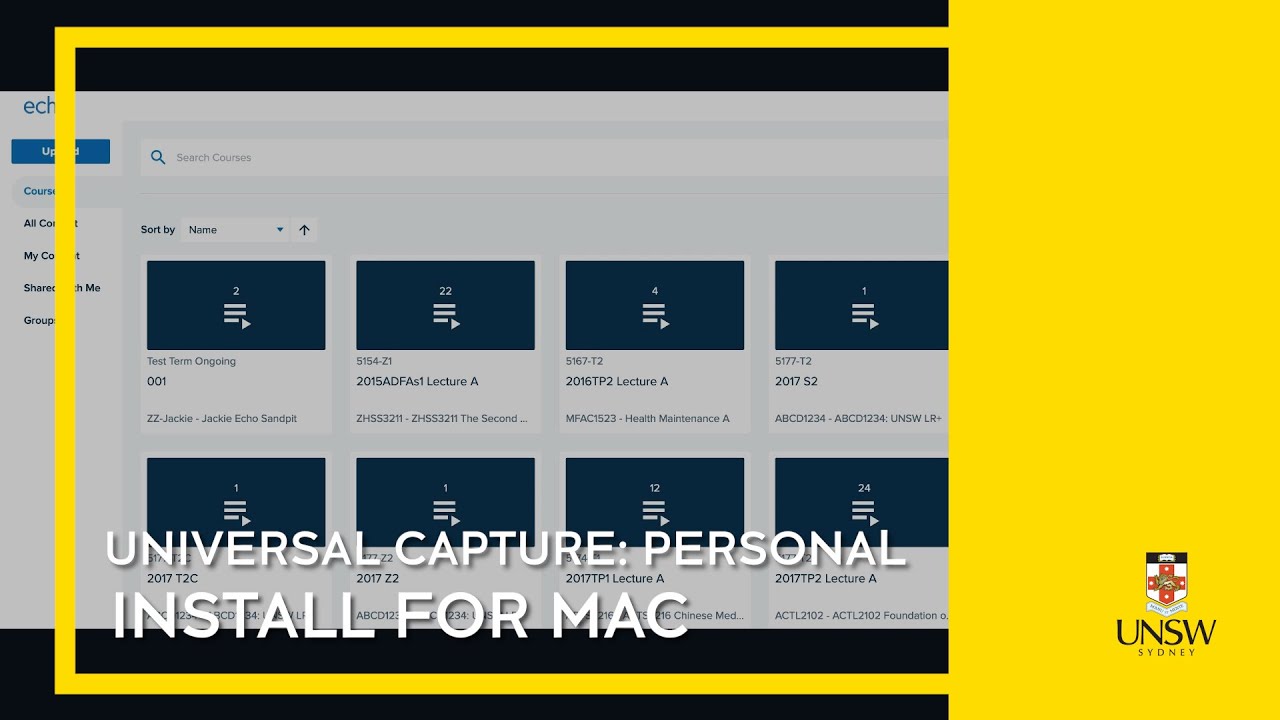 Echo360 Universal Capture - Install for Mac