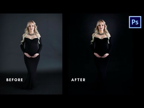 How to make your photos on a dark background LOOK BETTER FAST! Photoshop Tutorial