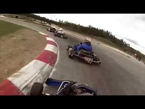PROKART 2014. 04.05.2014. Stage 1 @ 333. Final. Ernie Bitenieks onboard camera.