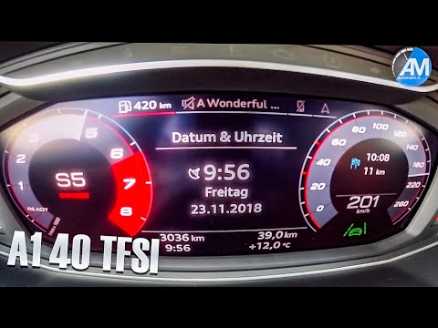 2019 AUDI A1 40 TFSI - 0-200 km/h acceleration!
