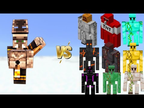 Insane Minecraft Battle: Ignitor vs All Golems x100